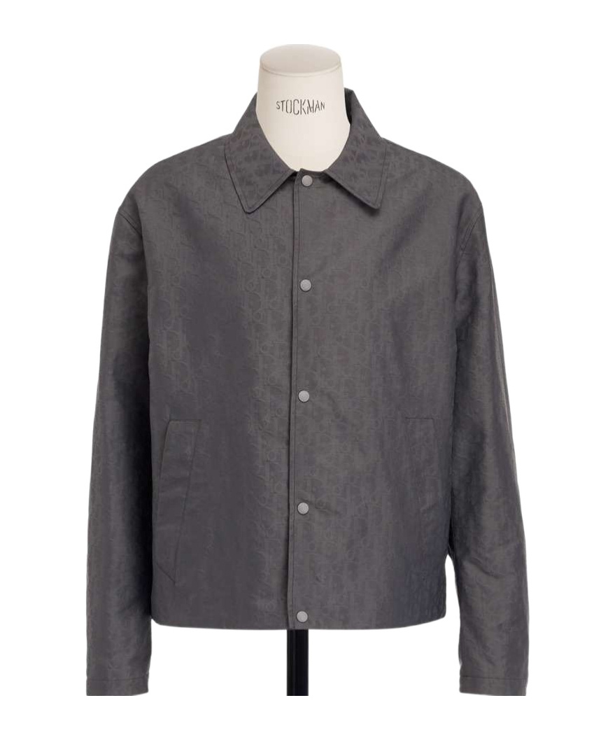 Dior Oblique Blouson Jacket In Gray