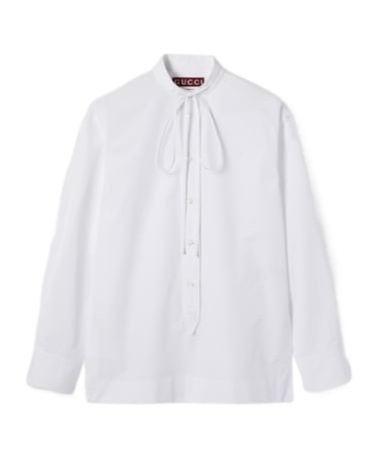 Gucci Cotton Poplin Shirt With Embroidery