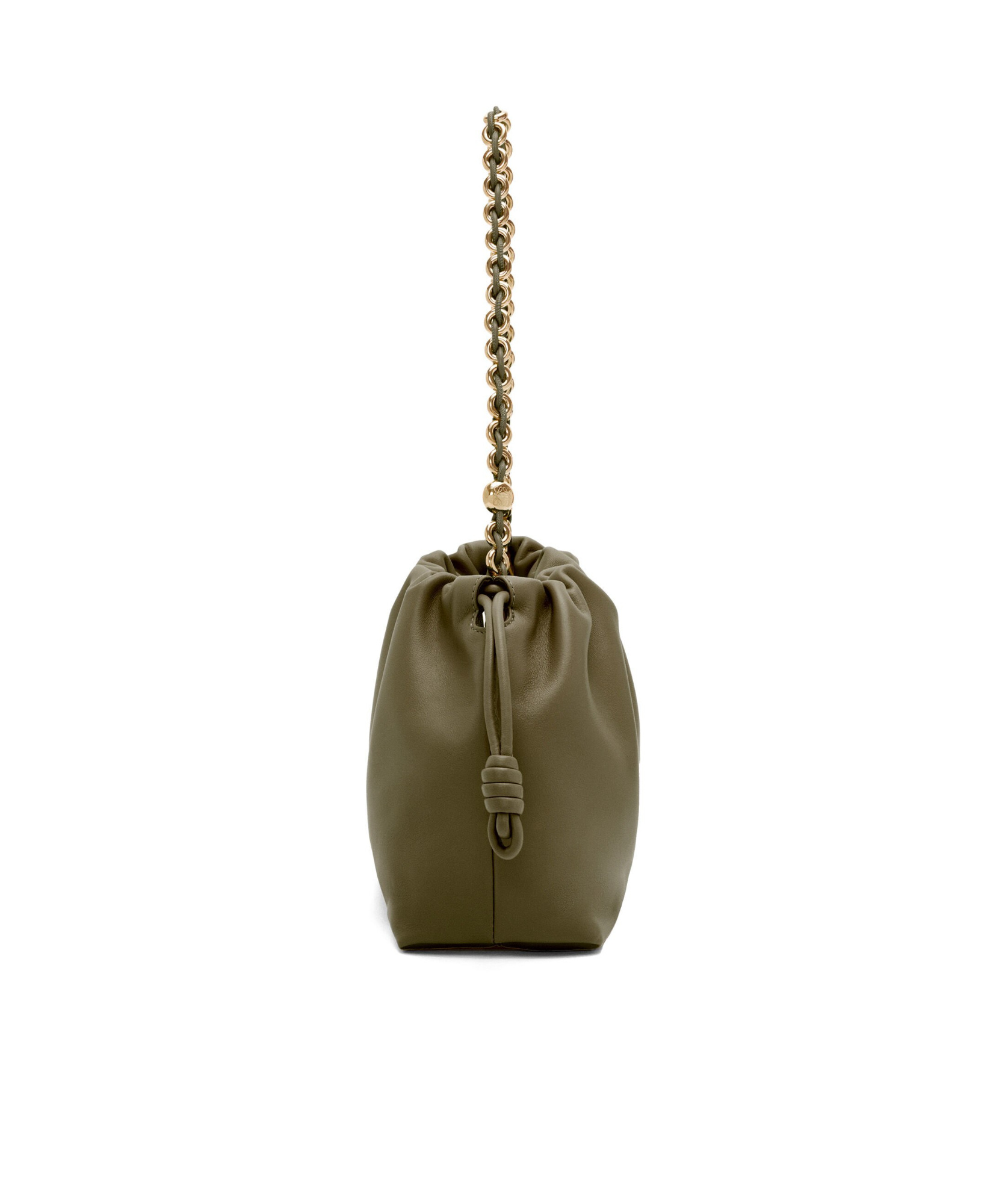 Shop Loewe Flamenco Purse Bag In Mellow Nappa Lambskin In Green