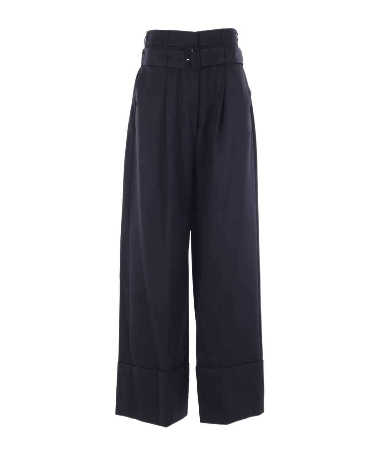 Simone Rocha High-waist Wide-leg Trousers In Black