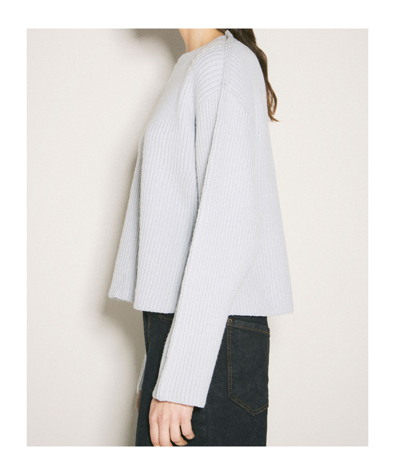 Marni Women Crewneck Wool Sweater In White