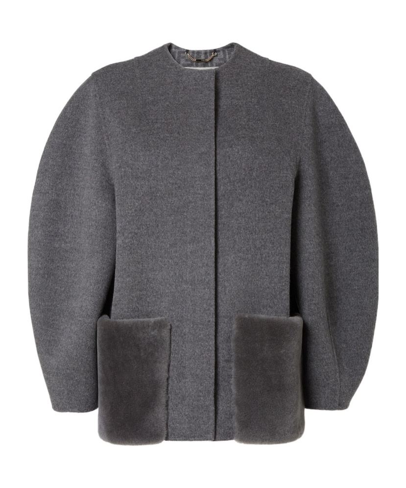 Fendi Patch-pocket Jacket In Black