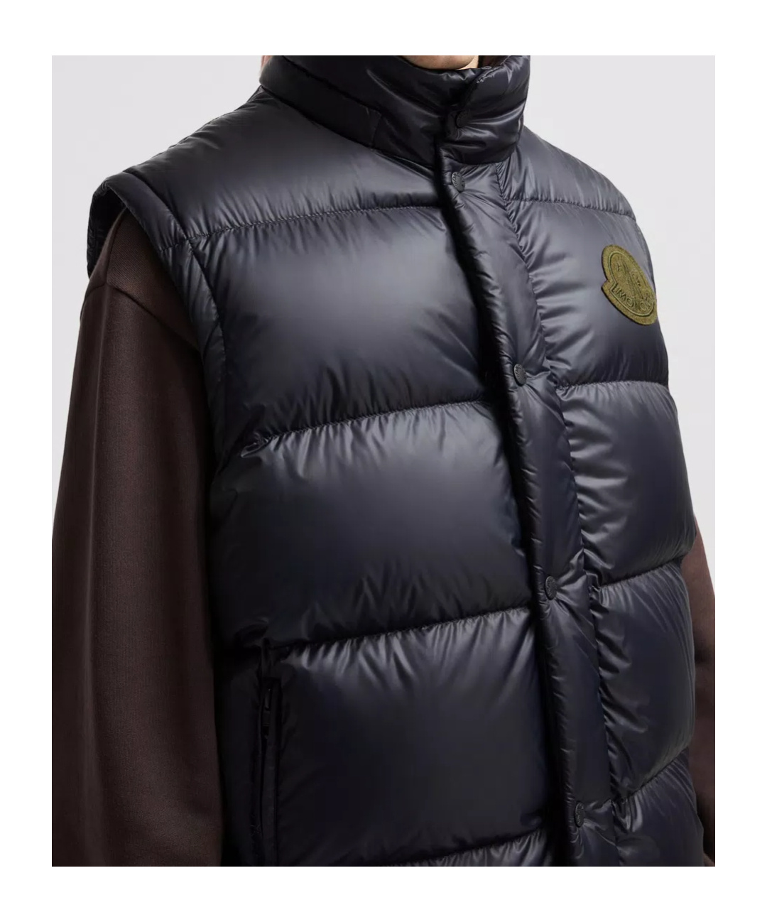 Moncler Cyclone 2-in-1 Short Down Jacket Blue In Black