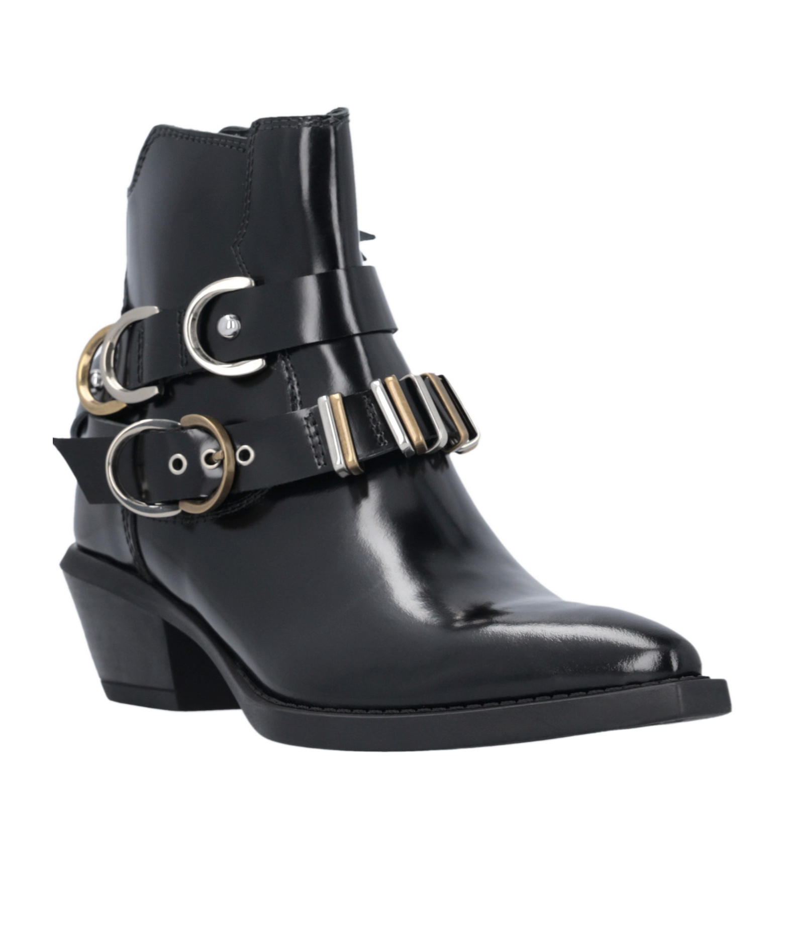 Pinko Pointed Ankle Boots In Black