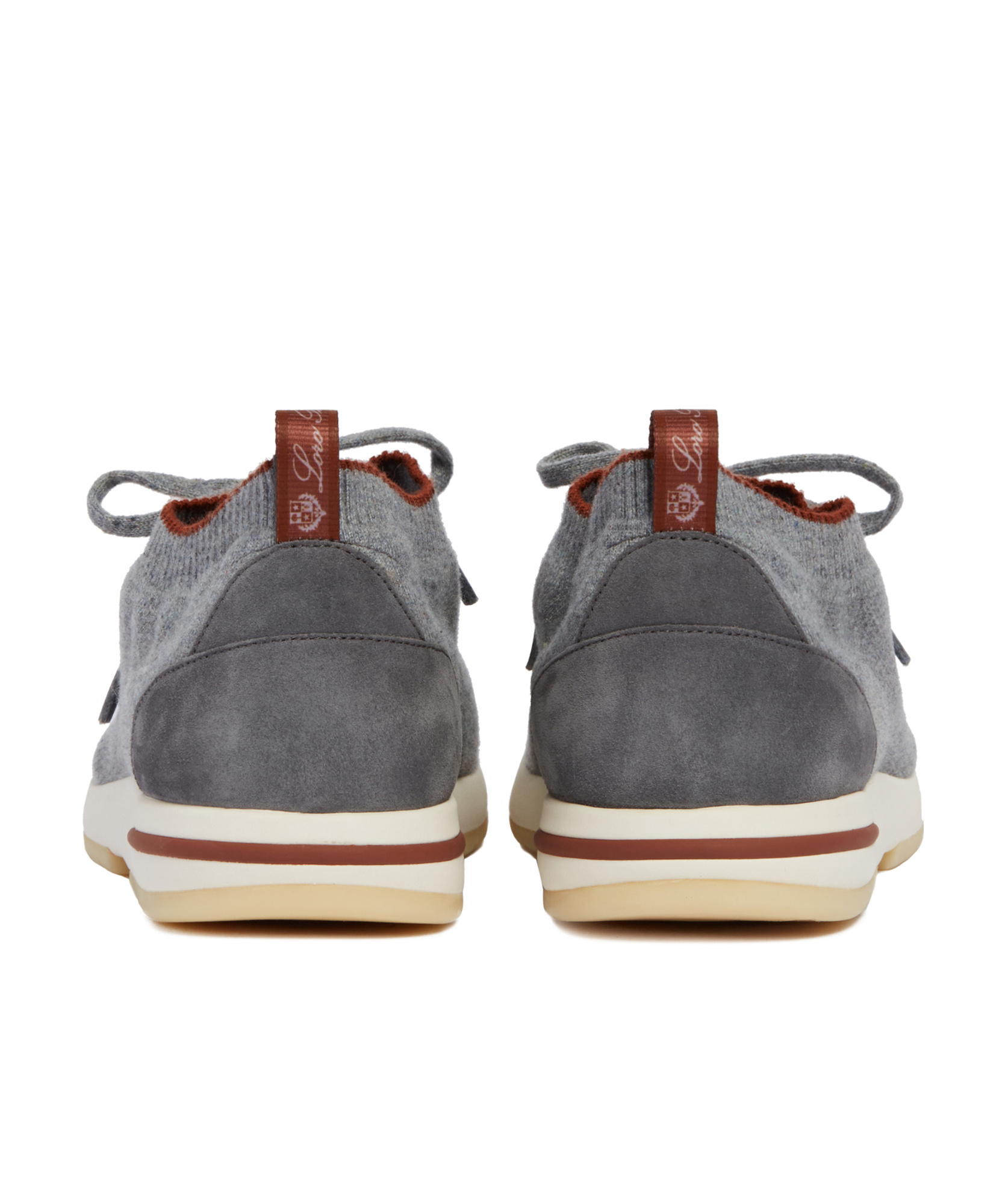 Shop Loro Piana 360 Lp Flexy Lace-up Walk Sneakers In Gray