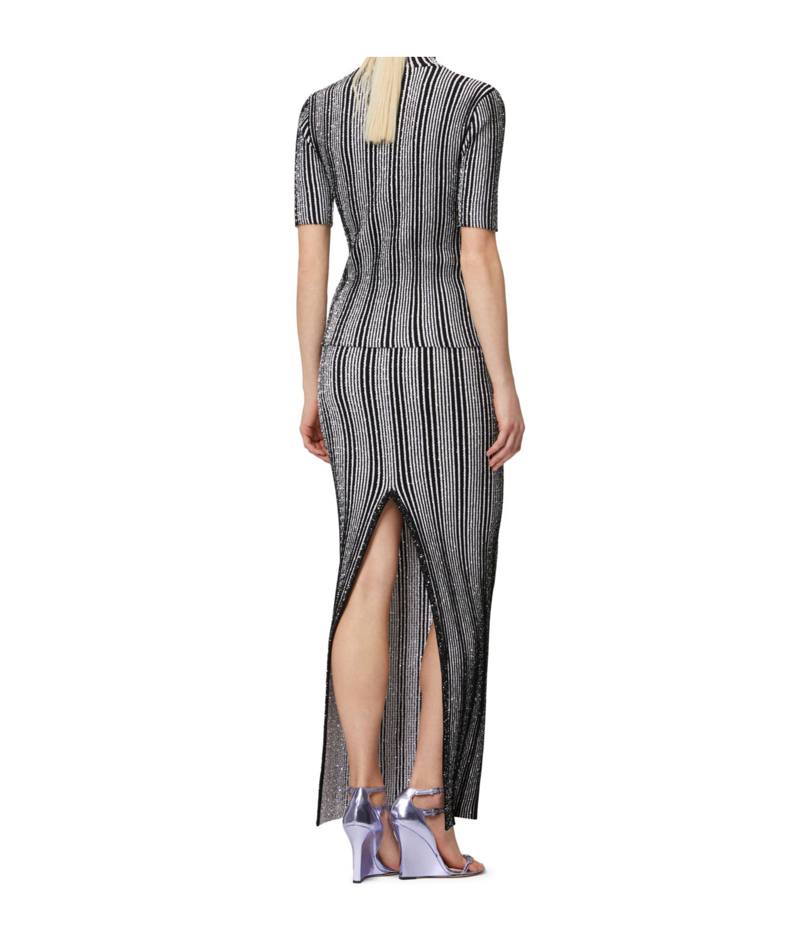 Missoni Langer Gerippter Ripprock Mit Pailletten In Black