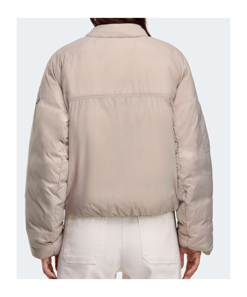 Canada Goose Quilted Bomber Jacket Featuring Long Sleeves In Multi