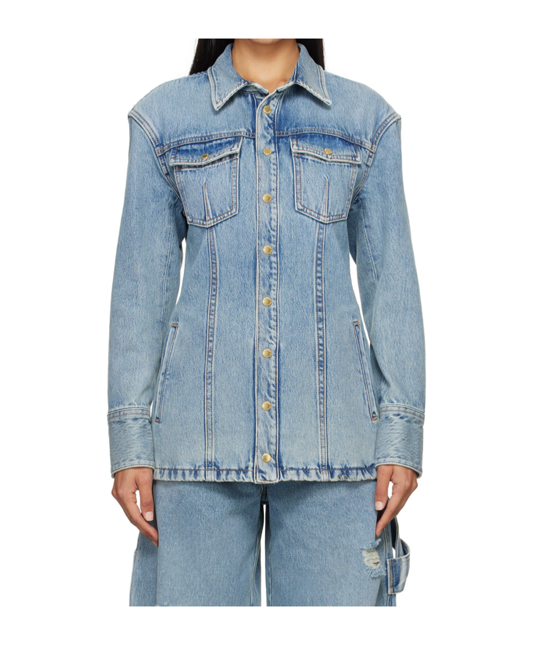 Shop Darkpark Nicole Jacket In Blue