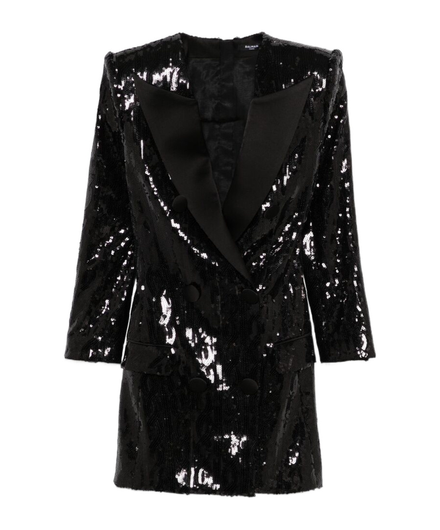 BALMAIN SEQUINNED MINI DRESS