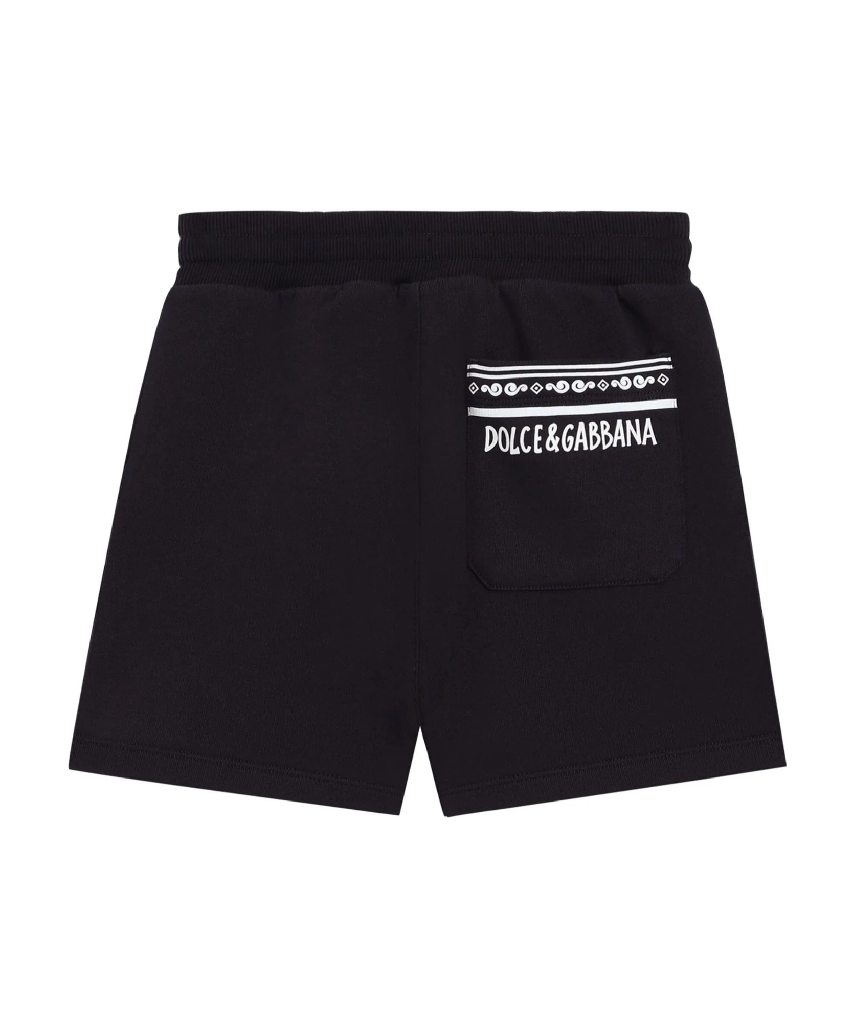 Dolce & Gabbana Logo-print Track Shorts In Black