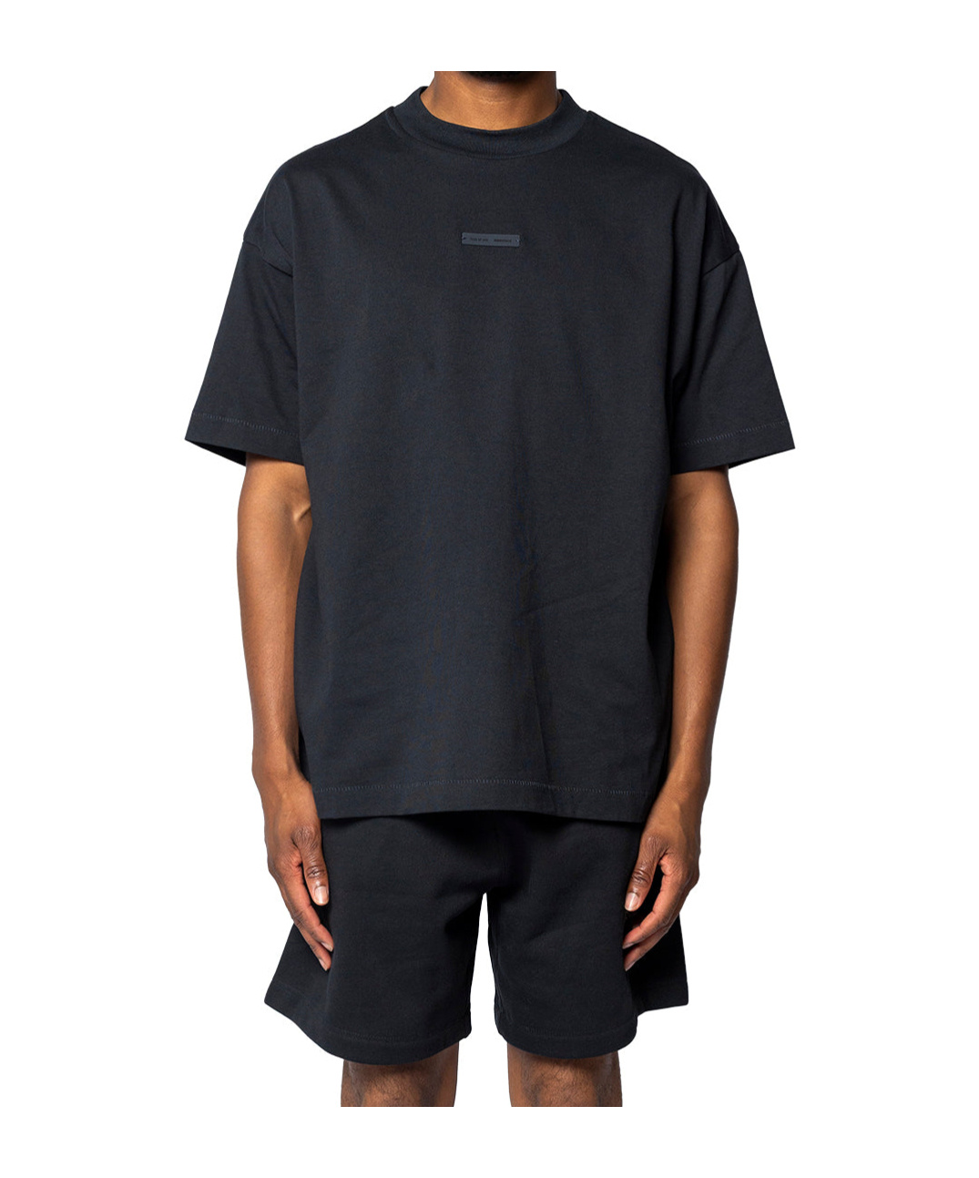 Essentials Logo Patch T-shirt In Black
