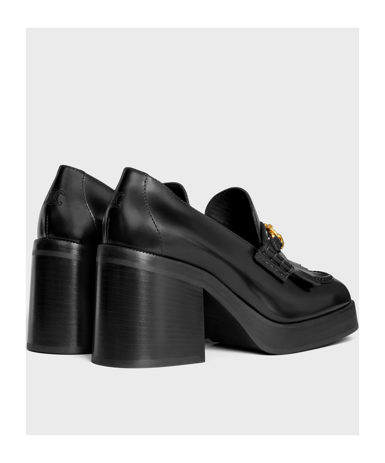 Celine Tess Loafer Shoes In Black