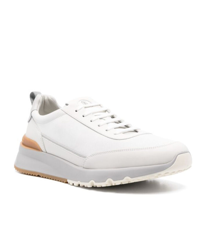 Brunello Cucinelli Leather Sneakers In White