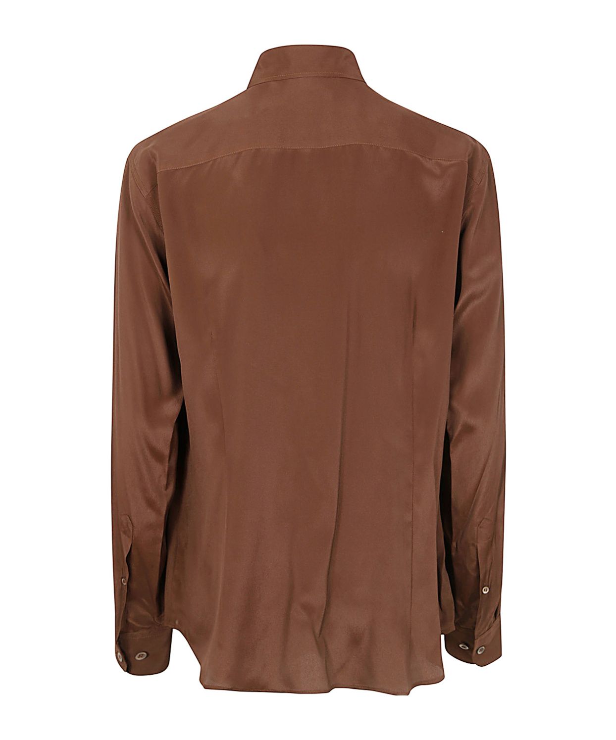 Dries Van Noten 9164 Collared Neck Long Sleeves Shirt In Green