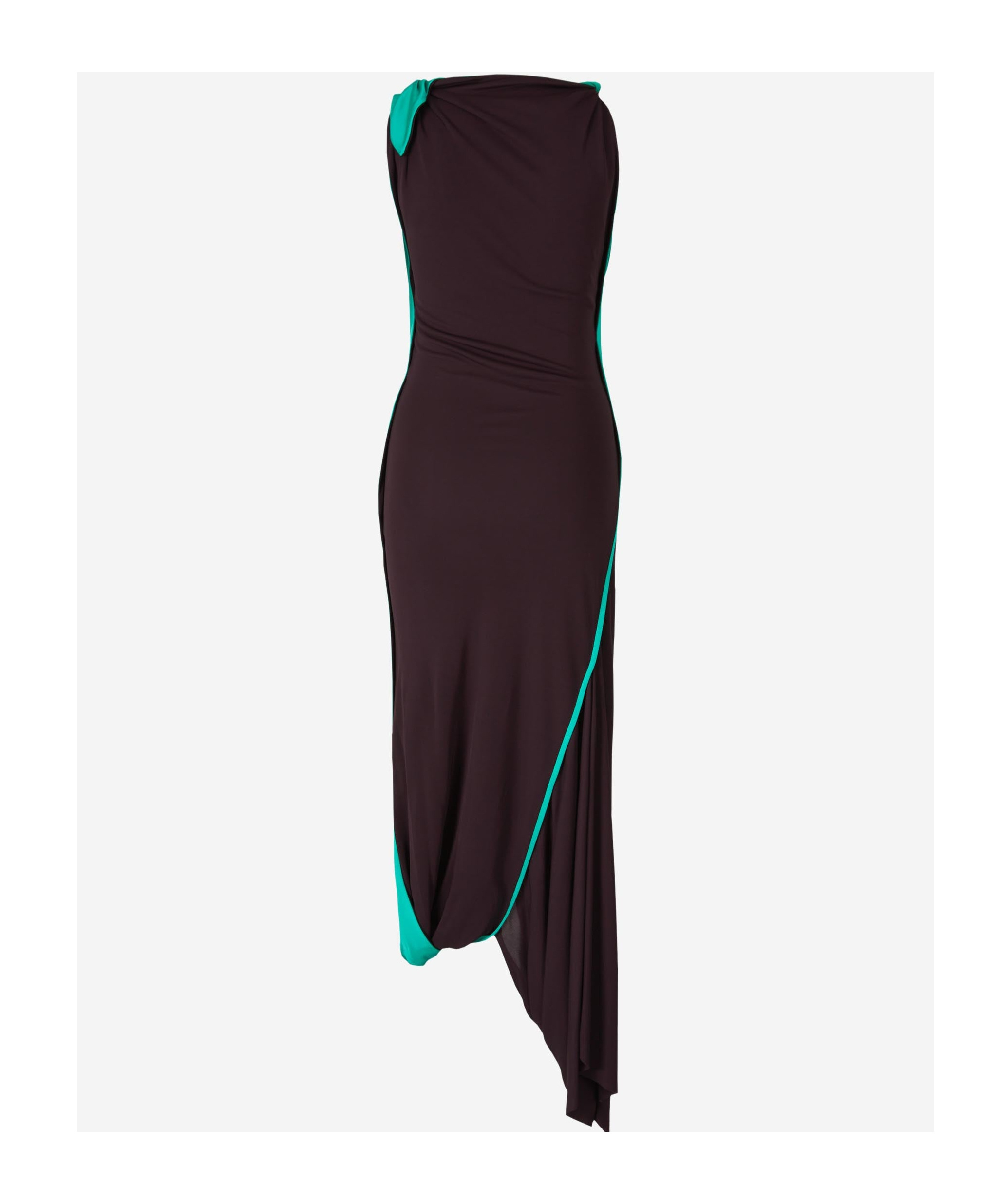 VICTORIA BECKHAM VICTORIA BECKHAM CUT-OUT DETAILED ASYMMETRIC MAXI DRESS