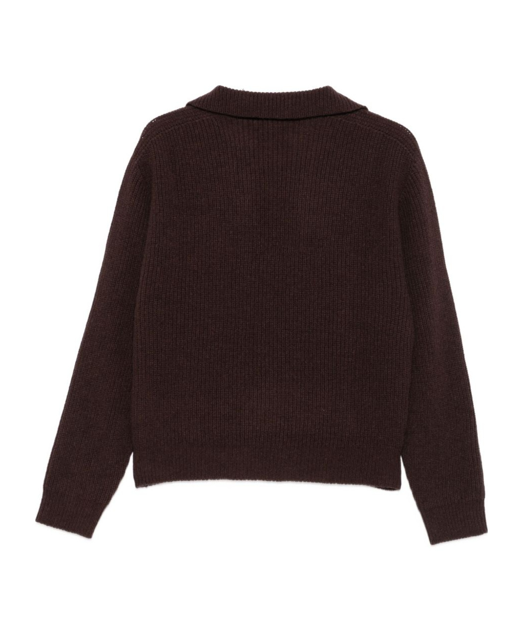 Alysi Wool Polo Sweater In Black