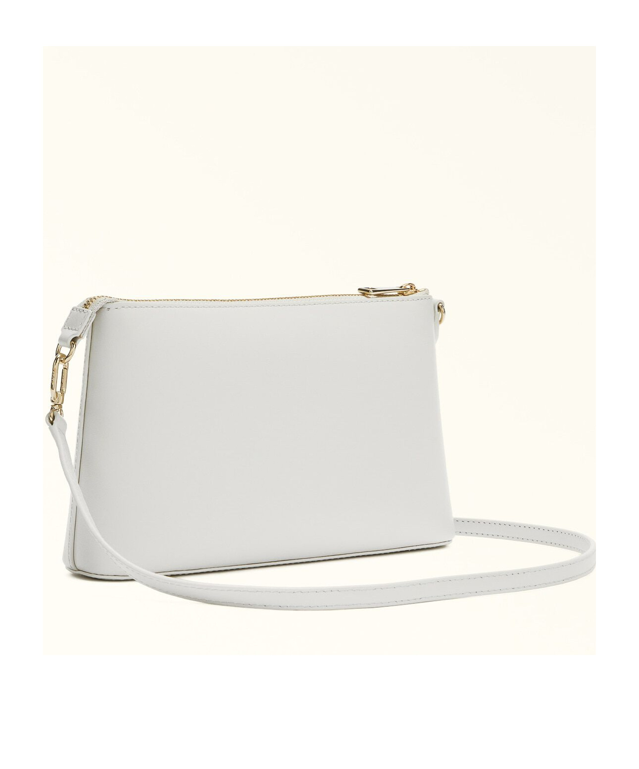 Shop Furla Diamante Mini Crossbody Bag In White
