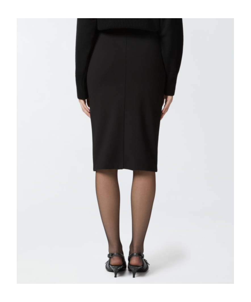 Pinko Vasca Midi Skirt In Black