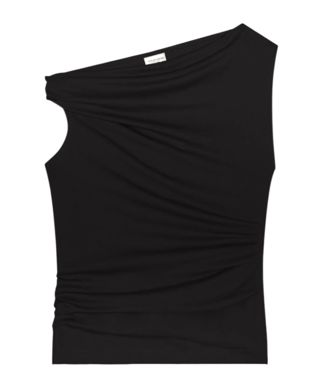 Dries Van Noten Pleated Top In Black