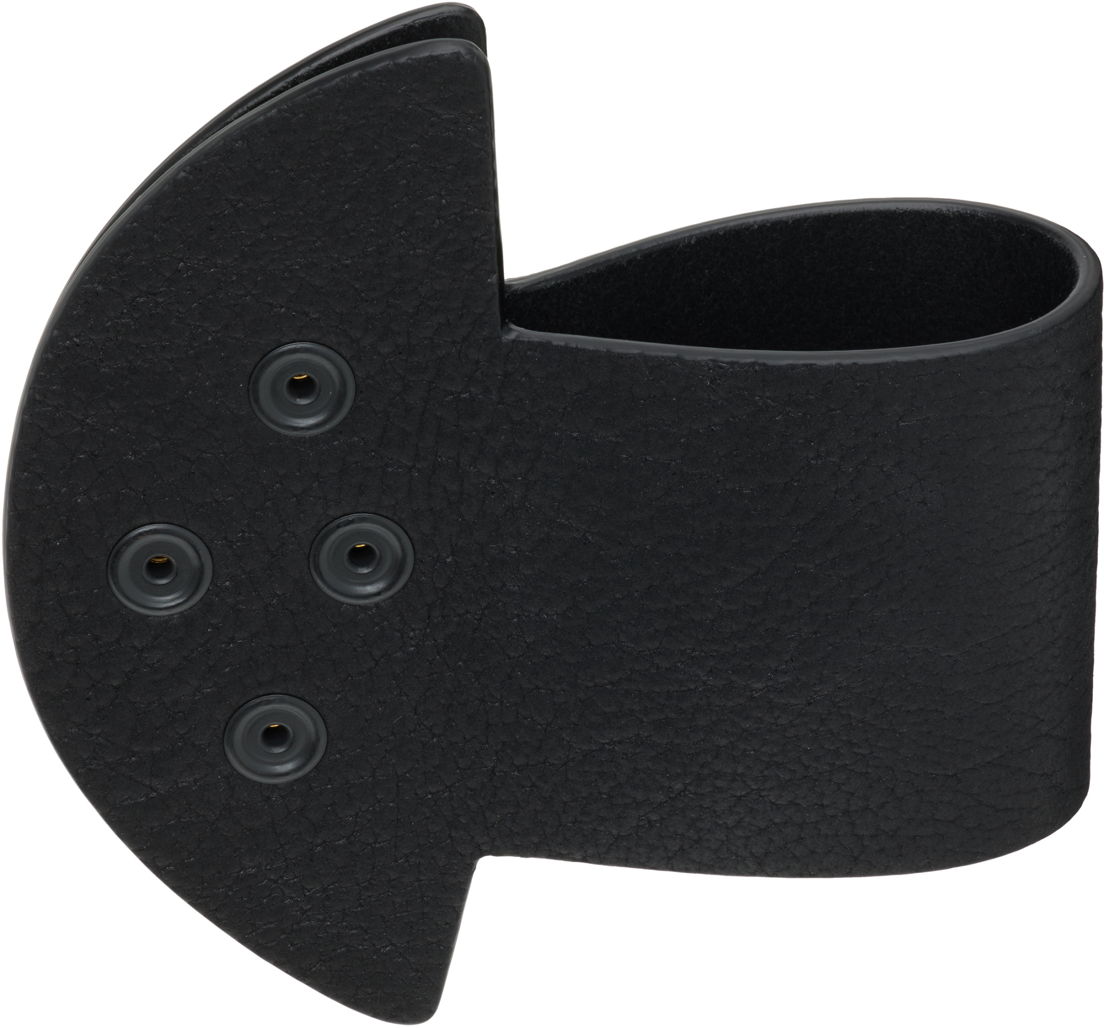 Rick Owens Concordians Anthem Snaps Cuff Bracelet In Black