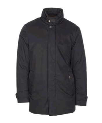 Moorer Long-sleeved Stand-up Collar Jacket In Black