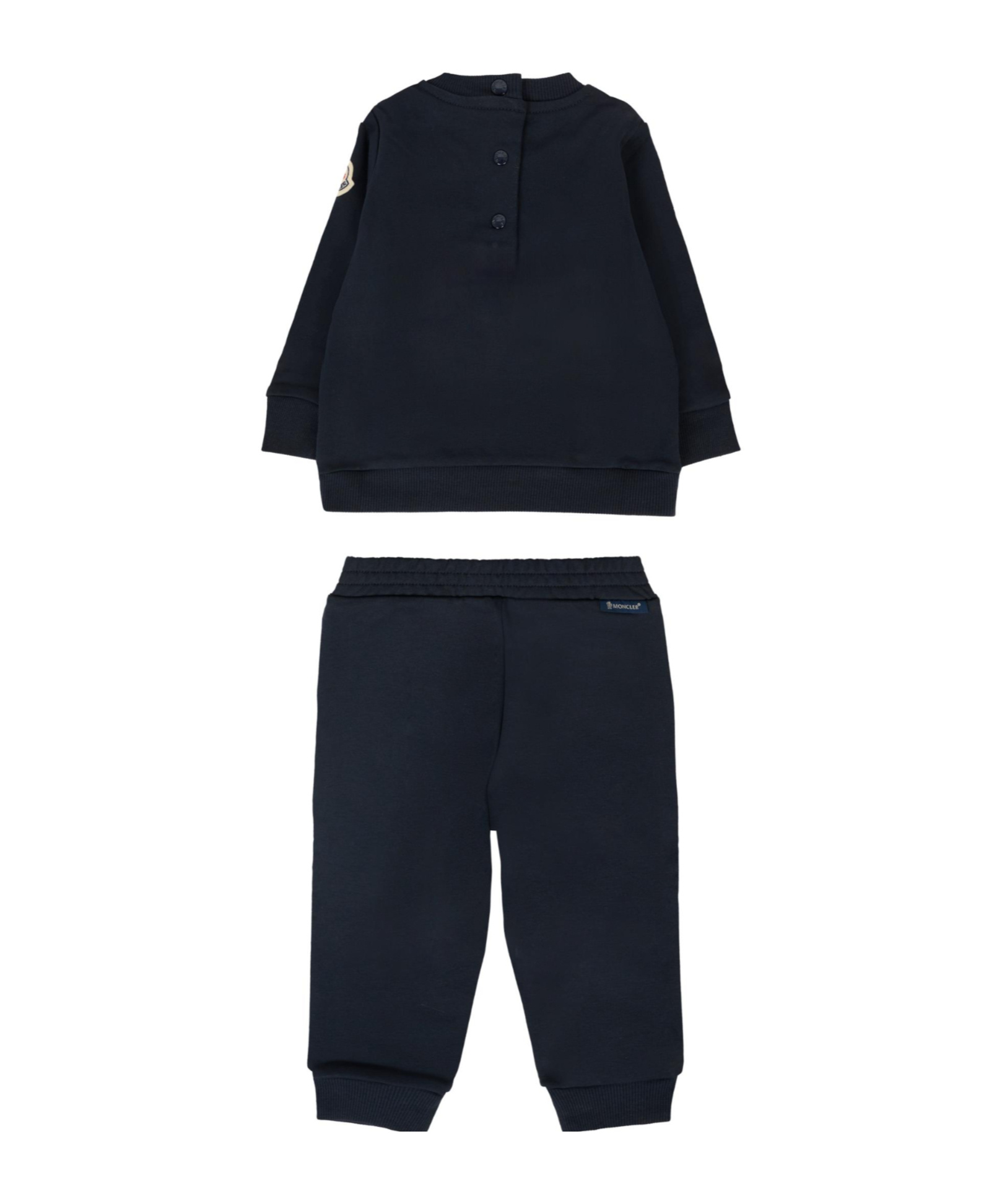 Moncler Long-sleeved Sportswear Suit In Black