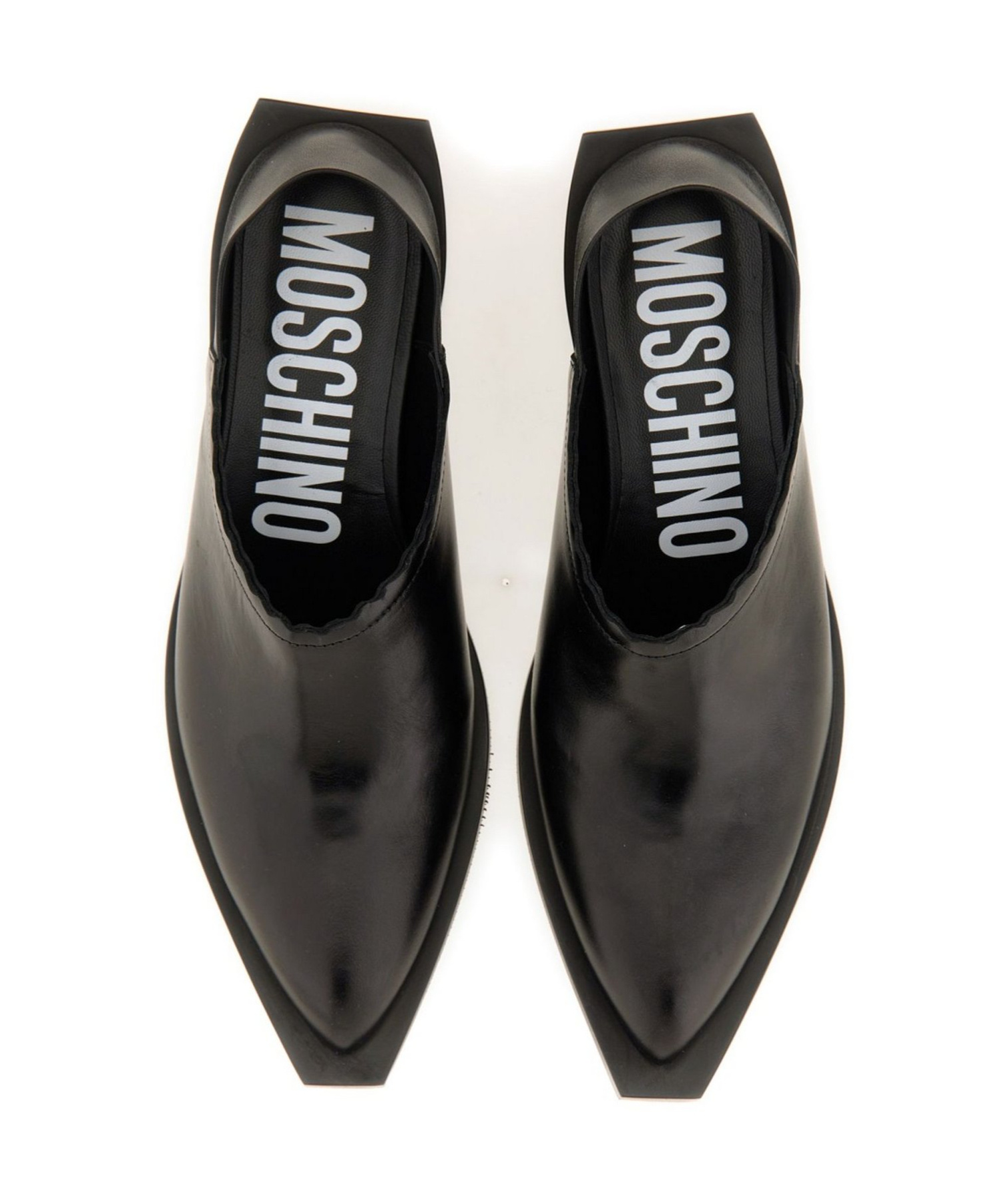 Moschino Couture Shootie Cuban Heel In Black