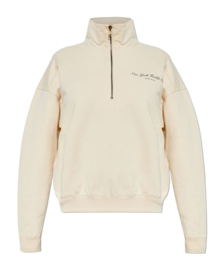 Sporty And Rich Printed Half-zipped Sweatshirt