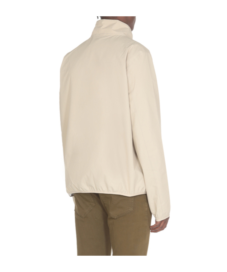 BARBOUR BARBOUR LOGO EMBROIDERED ZIPPED JACKET