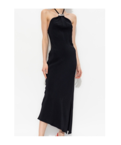 Attico Halterneck Low-back Midi Dress