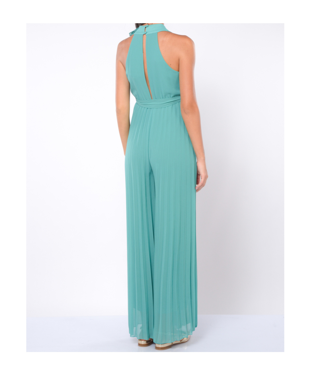 Kaos Rose Pleated Trousers In Blue