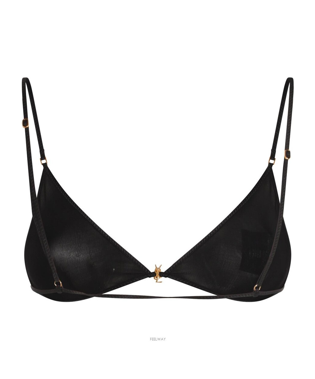 Shop Saint Laurent Triangle-cup Bra