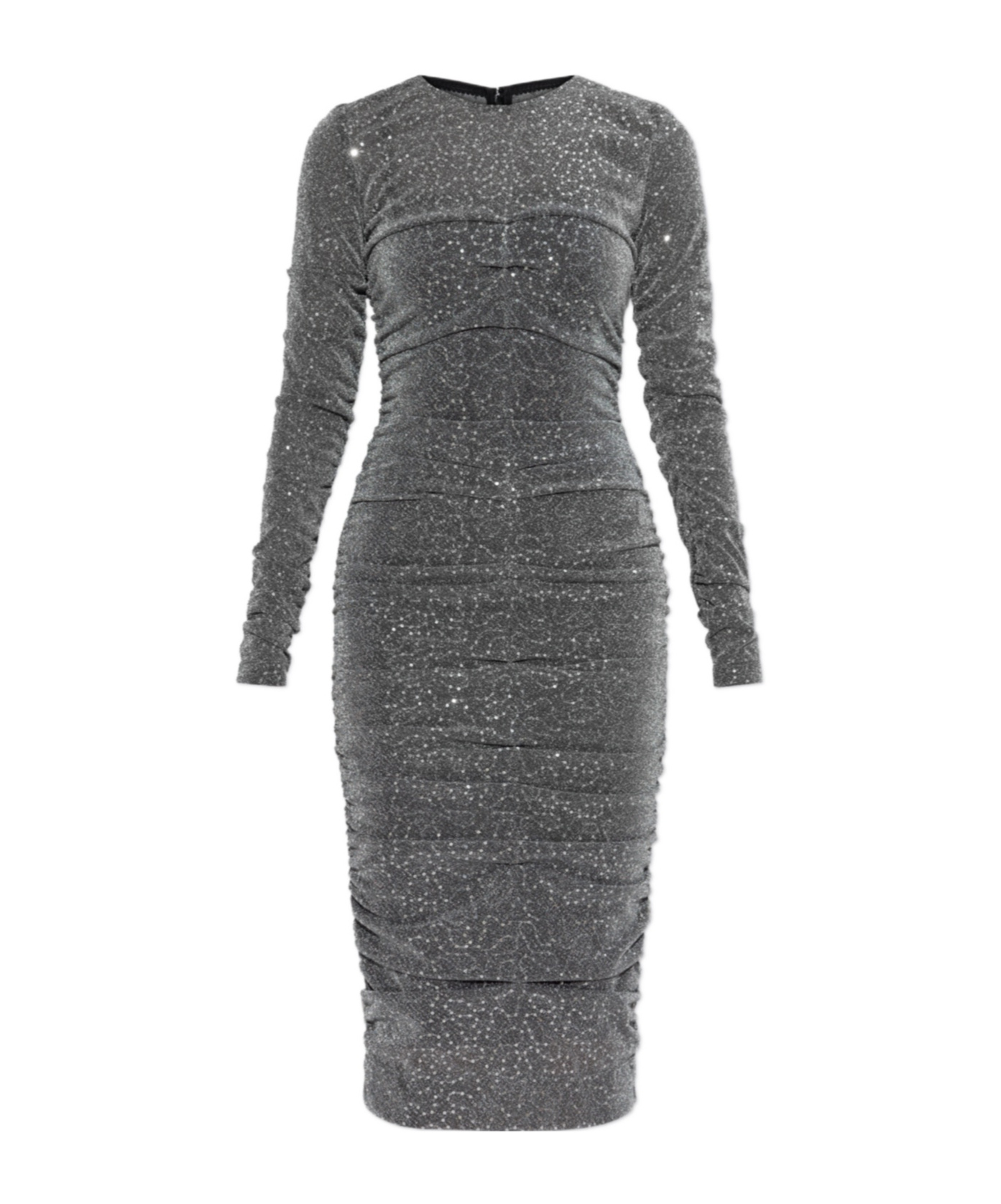 Dolce & Gabbana Sequinned Midi Dress In Black