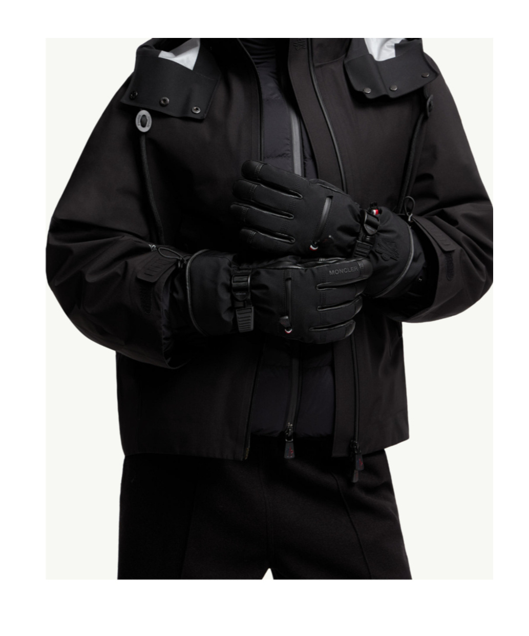 Moncler Padded Gloves In Black