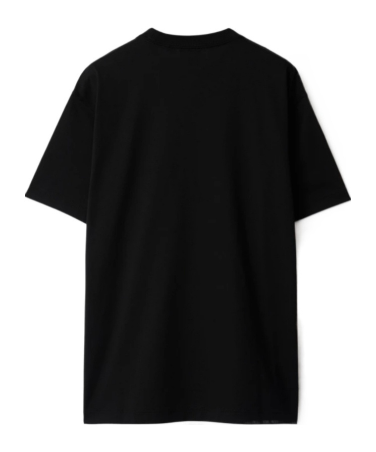 Burberry Logo Short Sleeve T-shirt In Black