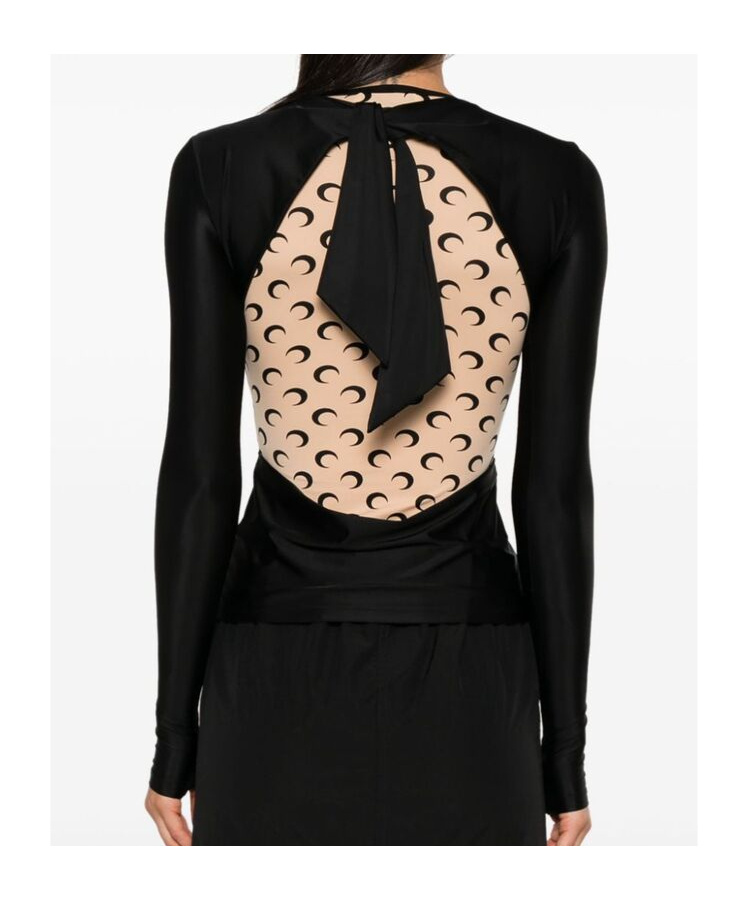 Marine Serre Sweaters In Black