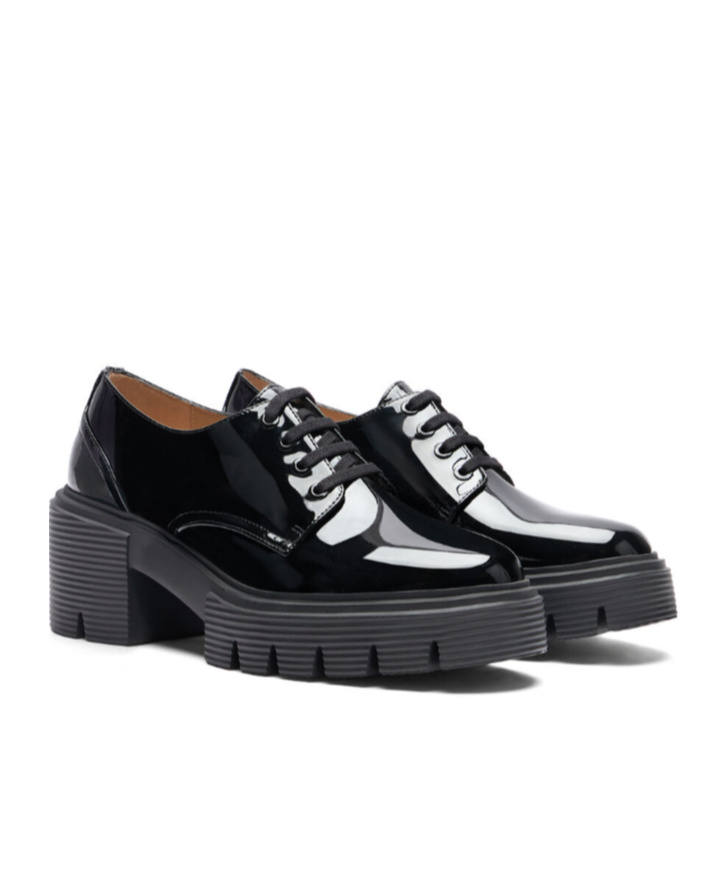 Stuart Weitzman Round Head Low-heeled Shoes In Black