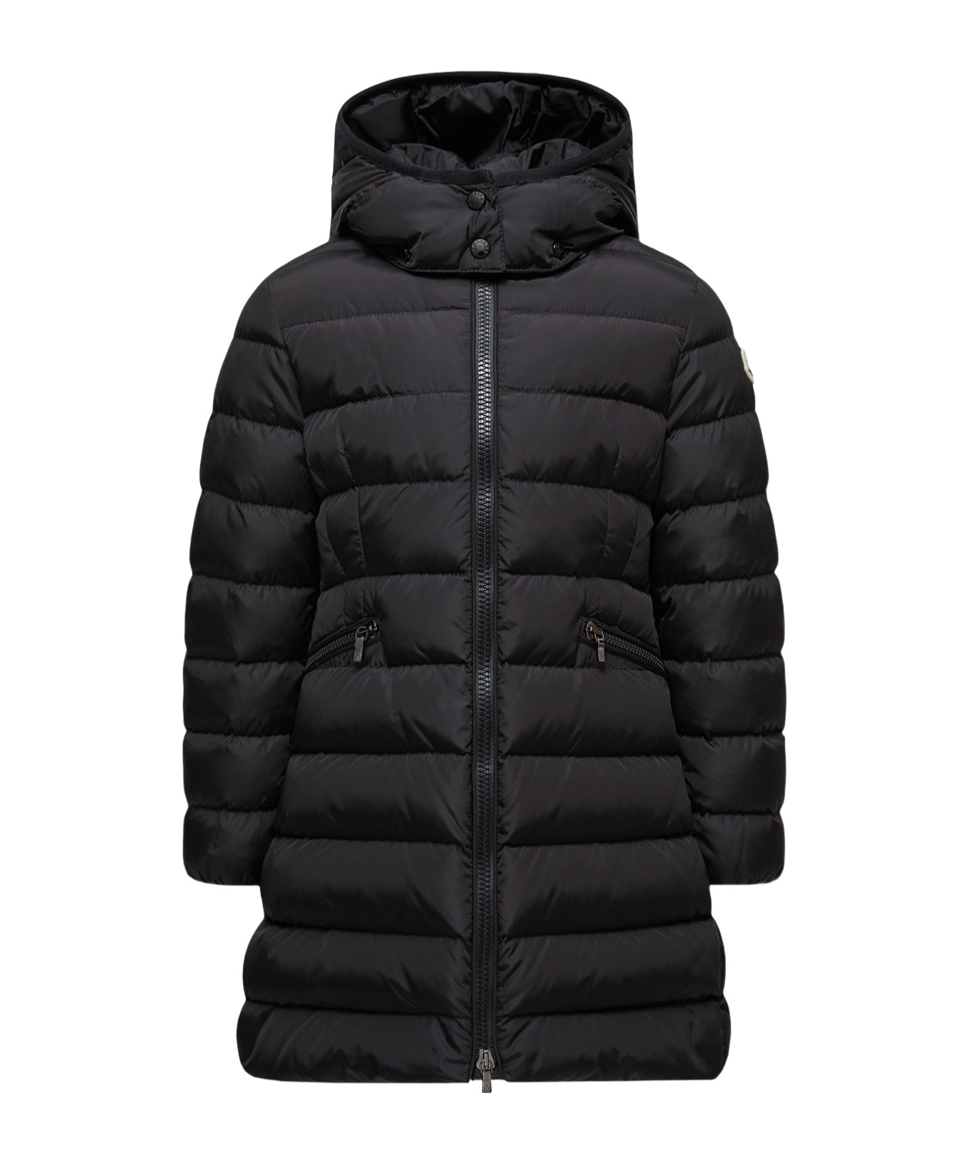 Moncler Charpal Hooded Down Jacket In Black