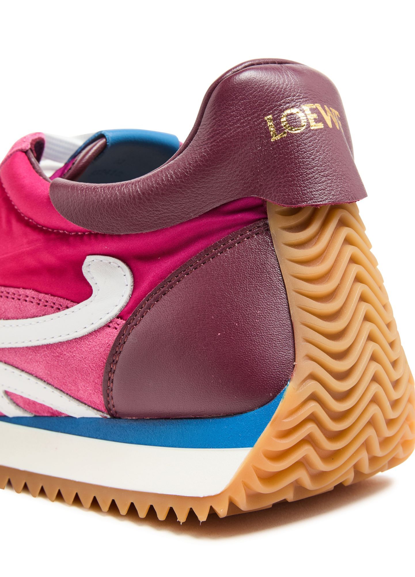 Loewe Flow Runner 2.0 Leather-trimmed Shell And Suede Sneakers In Multicolor