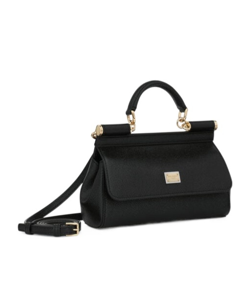 Dolce & Gabbana Small Sicily Handbag In Black