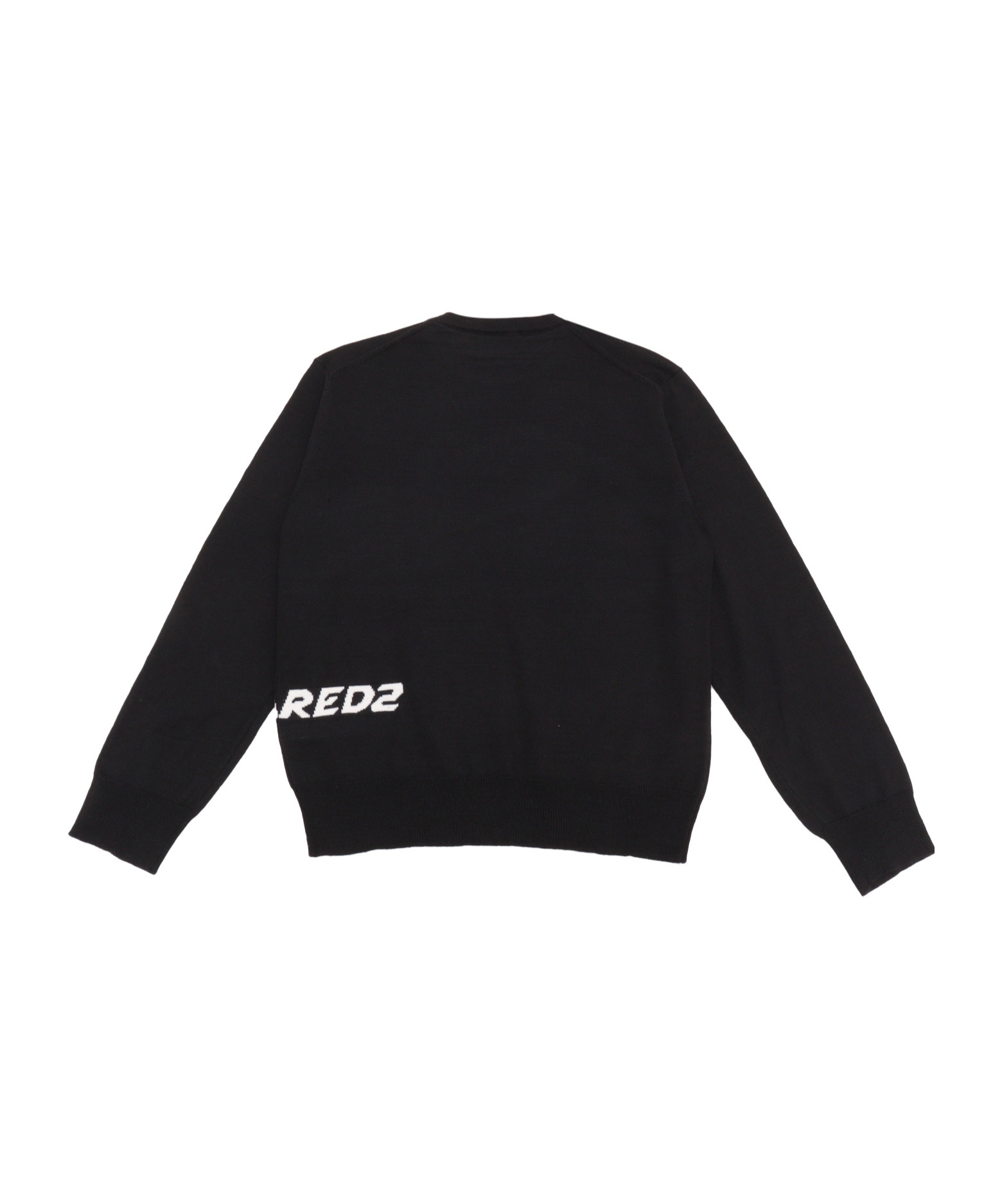 Dsquared2 Intarsia Knit-logo Jumper In Black