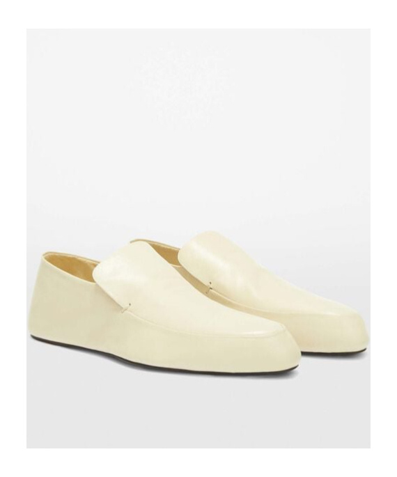 Shop Jil Sander Loafers In Nude