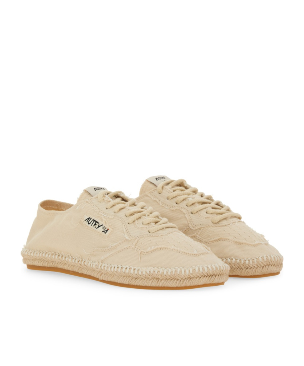 Autry Sandy Espadrilles In Beige Cotton In Nude