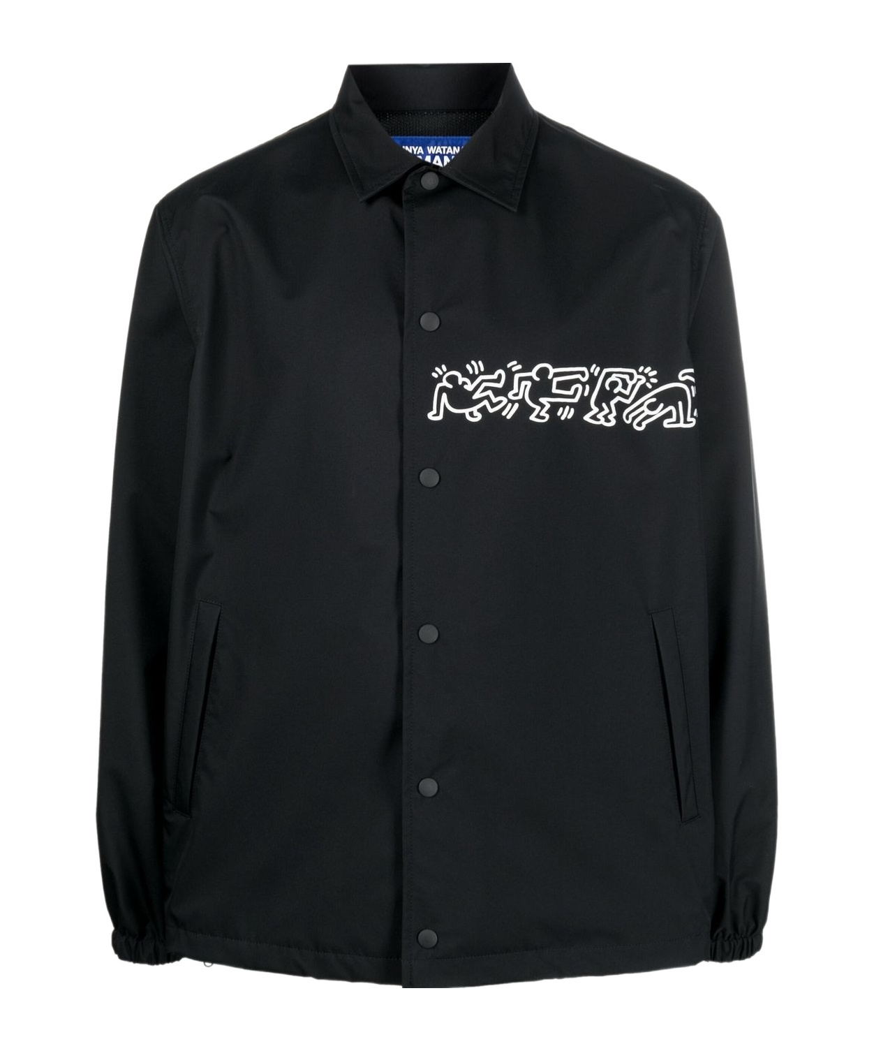 Junya Watanabe Keith Haring Print Nylon Jacket In Black