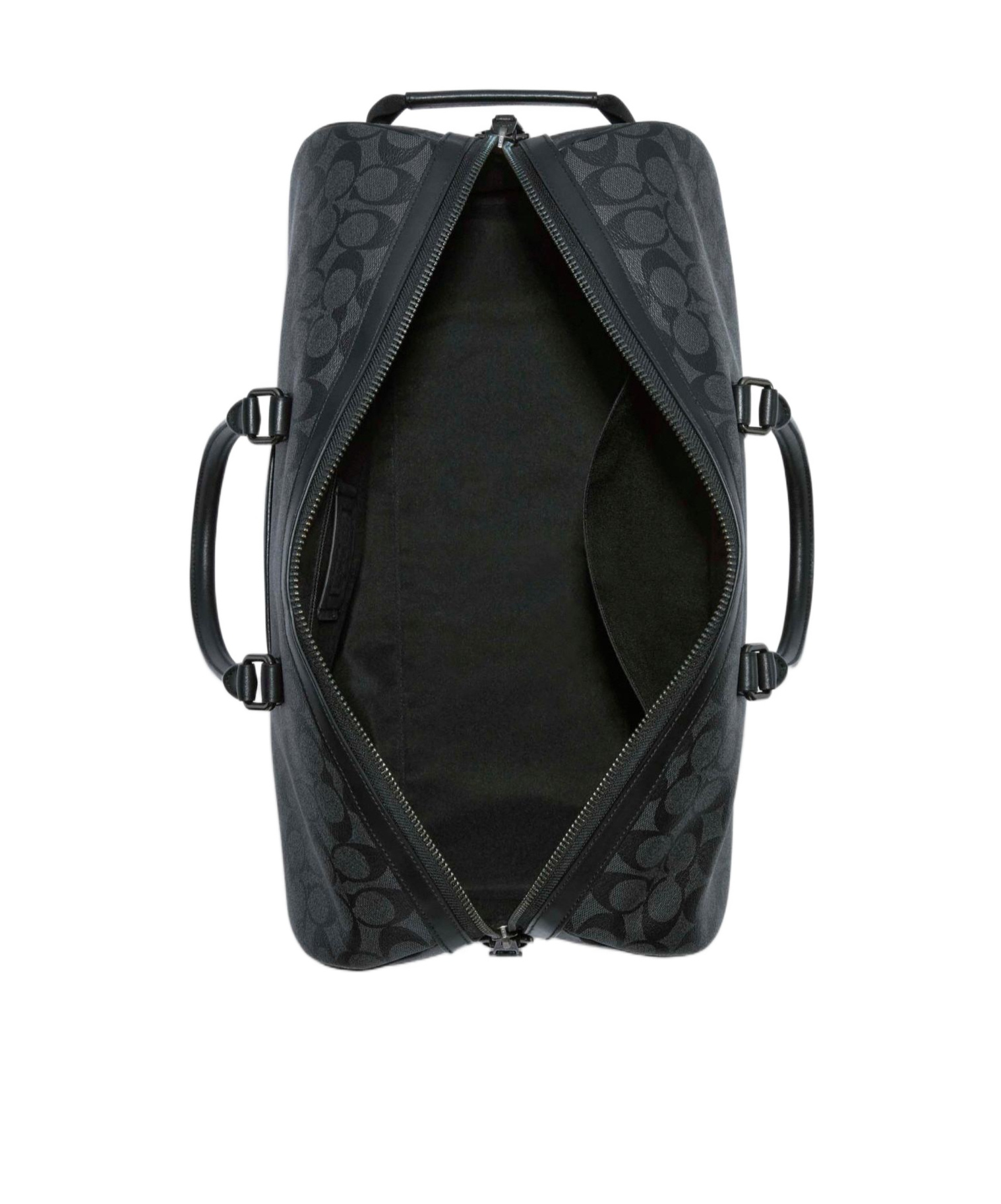Coach Logo Travel Bag In Black