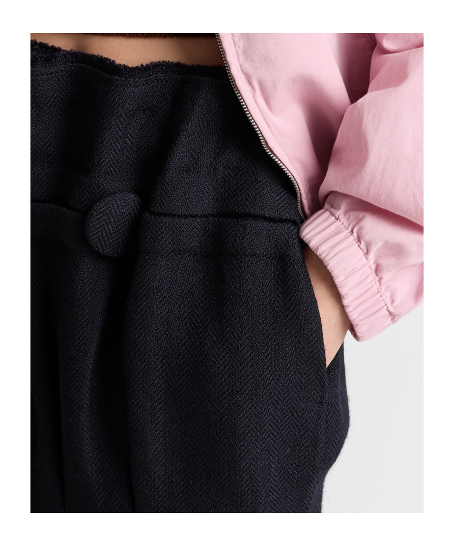 Prada High-waisted Fitted Skirt With Flared Silhouette In Black