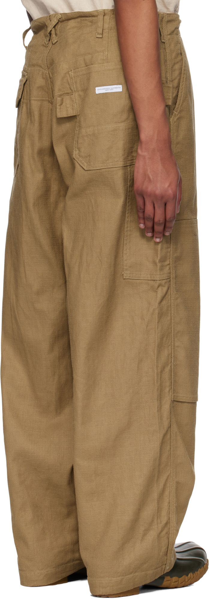 Engineered Garments Casual Pants With Belt Loops In Khaki