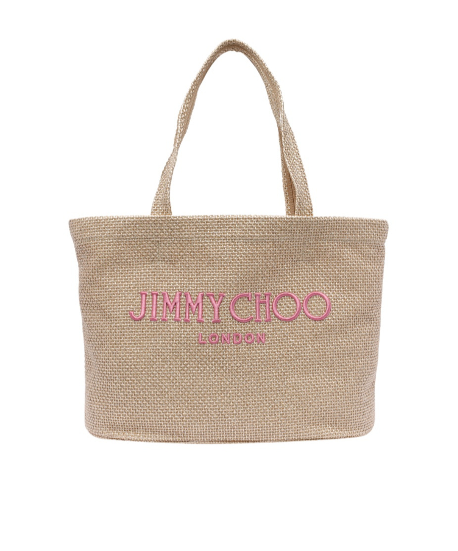 Jimmy Choo Tote With Top Handle In Nude