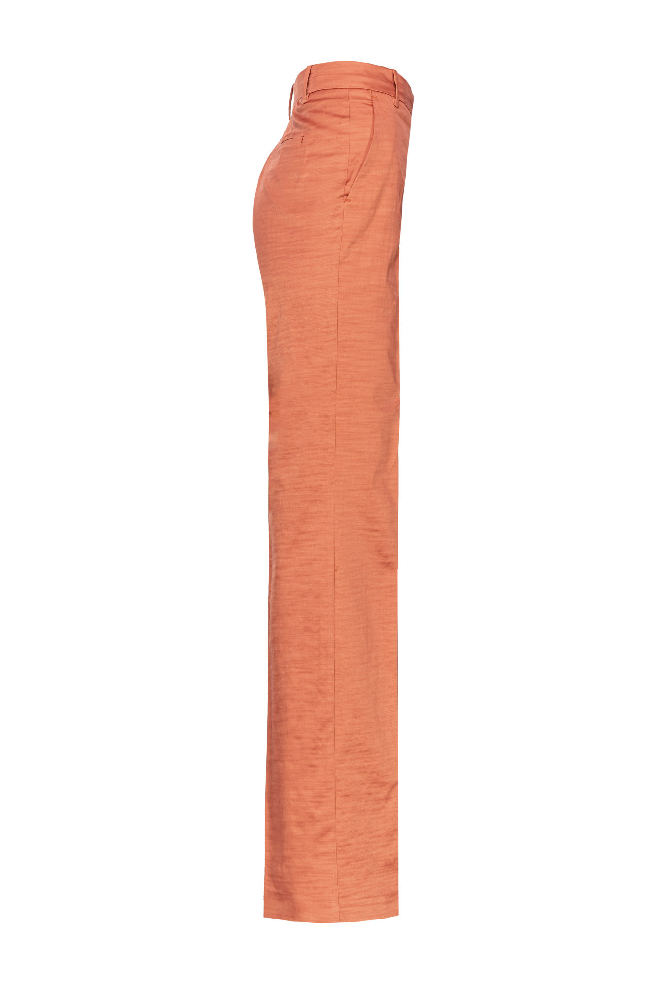 Pinko Straight-leg Tailored Pants In Orange
