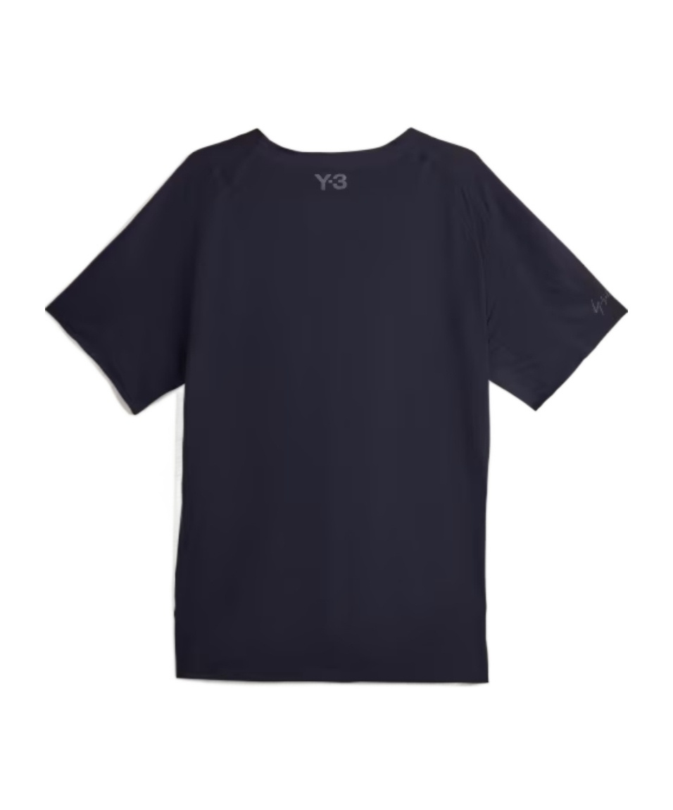 Y-3 Running Short Sleeve Tee In Black